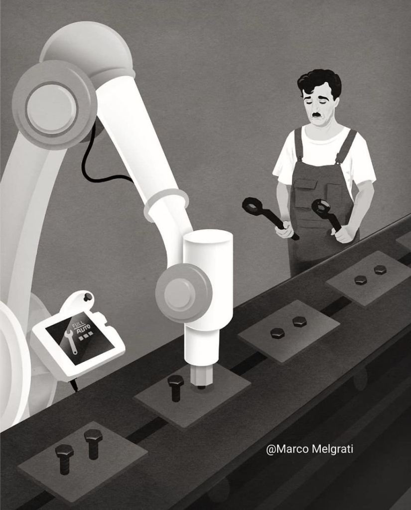 La triste verdad acerca de la vida moderna: 20 provocativa ilustraciones de Marco Melgrati La triste verdad acerca de la vida moderna: 20 provocativa ilustraciones de Marco Melgrati