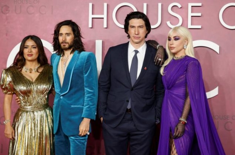 Lady Gaga and other actors at the premiere of "Gucci House" Lady Gaga and other actors at the premiere of "Gucci House"