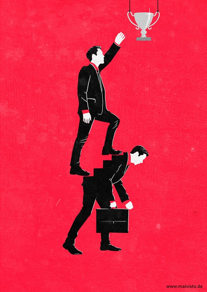 Las ilustraciones despiadadas no son para todos con un significado profundo