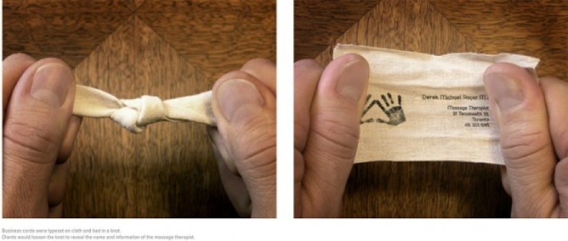 Las tarjetas de visita más inusuales.