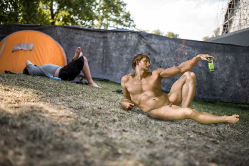 Like the Mona Lisa used to hang on the "European Burning Man"