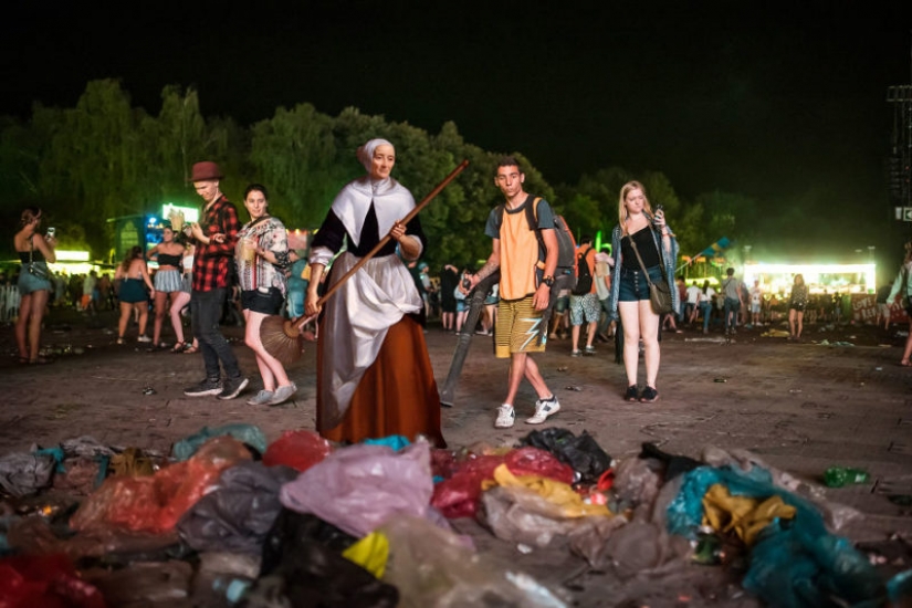 Like the Mona Lisa used to hang on the "European Burning Man"