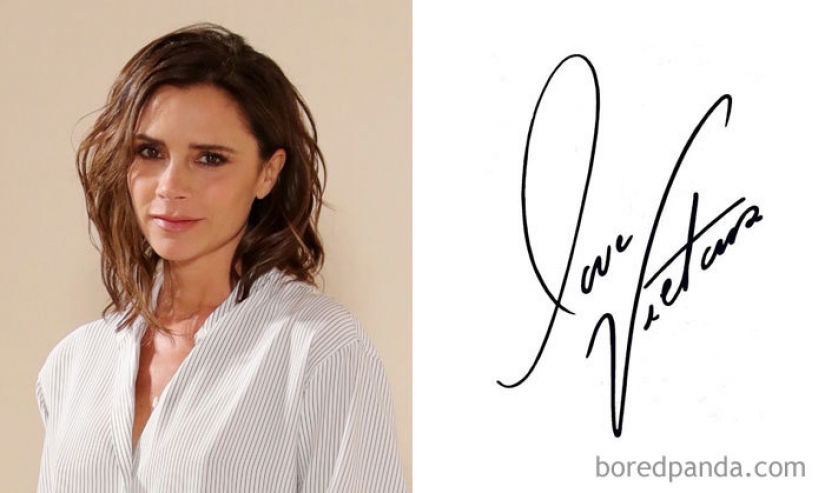 List of the most interesting celebrity autographs