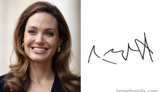 List of the most interesting celebrity autographs