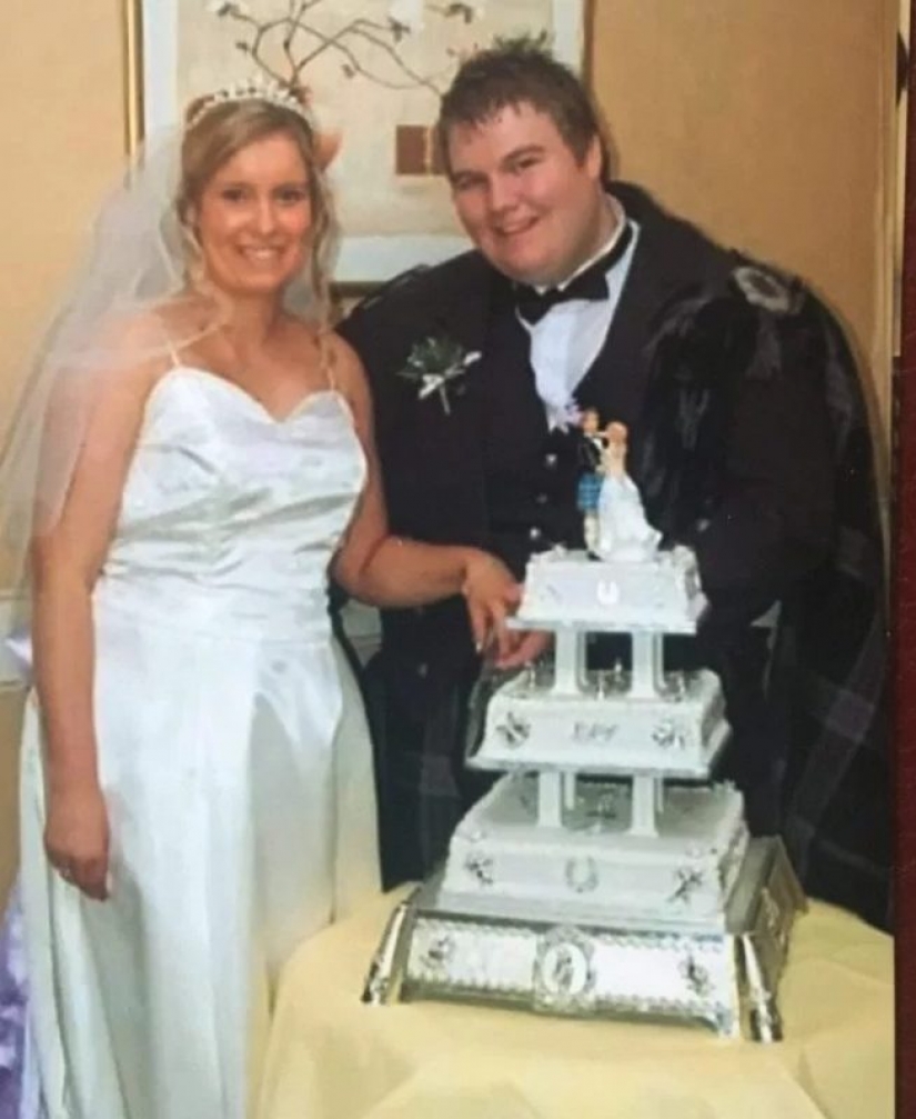 Los socios de las diferentes categorías de peso de compartir los secretos de compartir la felicidad