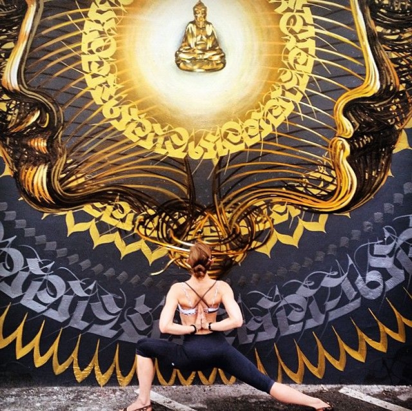 Love and yoga lessons can be found everywhere Love and yoga lessons can be found everywhere