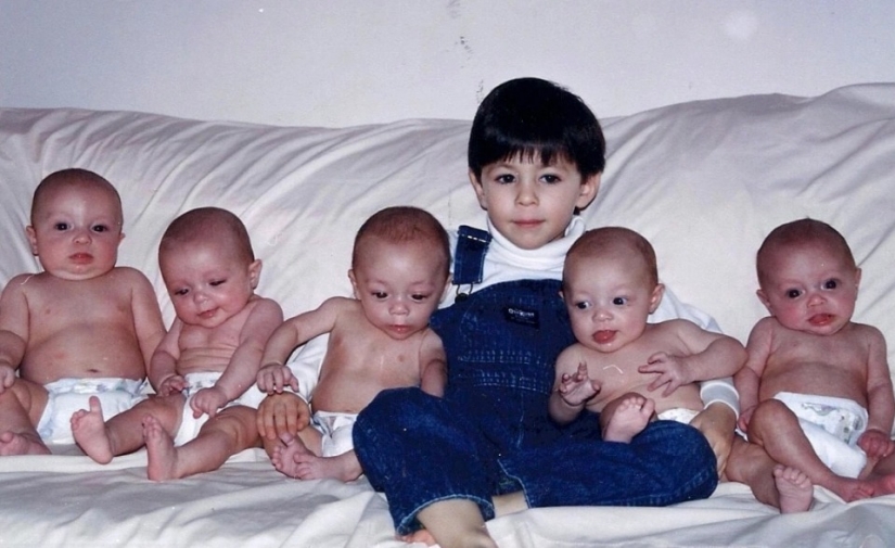 Love multiplied by five: one of the five-year-olds told about life in a large family