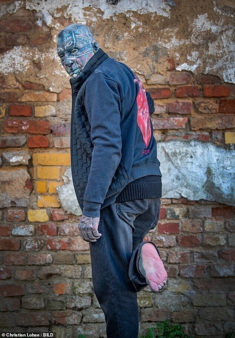 Magneto: the most tattooed pensioner in Germany Magneto: the most tattooed pensioner in Germany