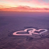 Man-made marvel in Dubai desert: the Lake of Love