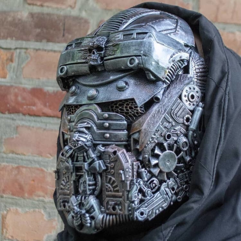 Masks in steampunk style by Dmitry Bragin from Kharkov