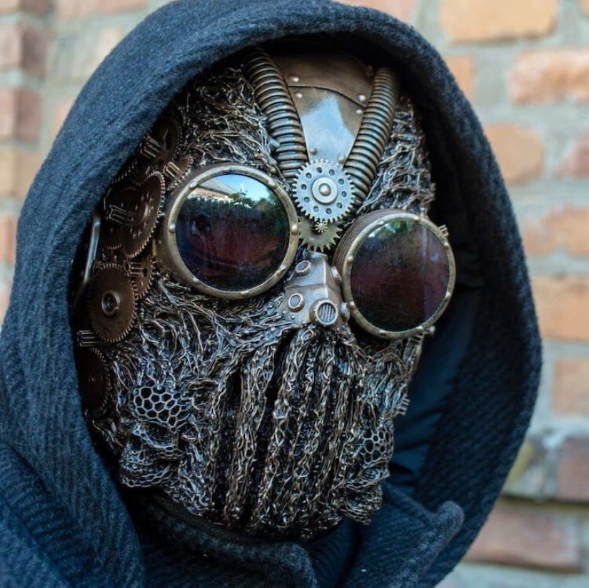 Masks in steampunk style by Dmitry Bragin from Kharkov