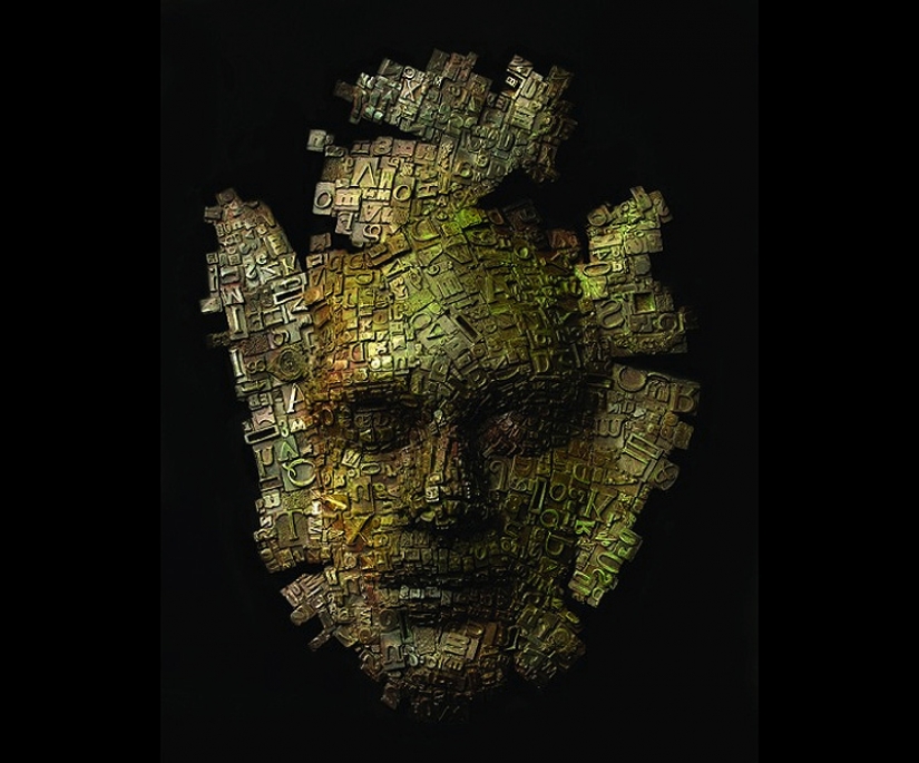 Masks made of scrap metal