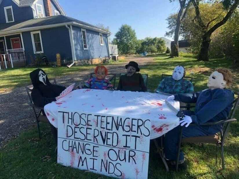 Memno, large-scale, nightmarish: 30 examples of ingenious decor from Halloween fans Memno, large-scale, nightmarish: 30 examples of ingenious decor from Halloween fans