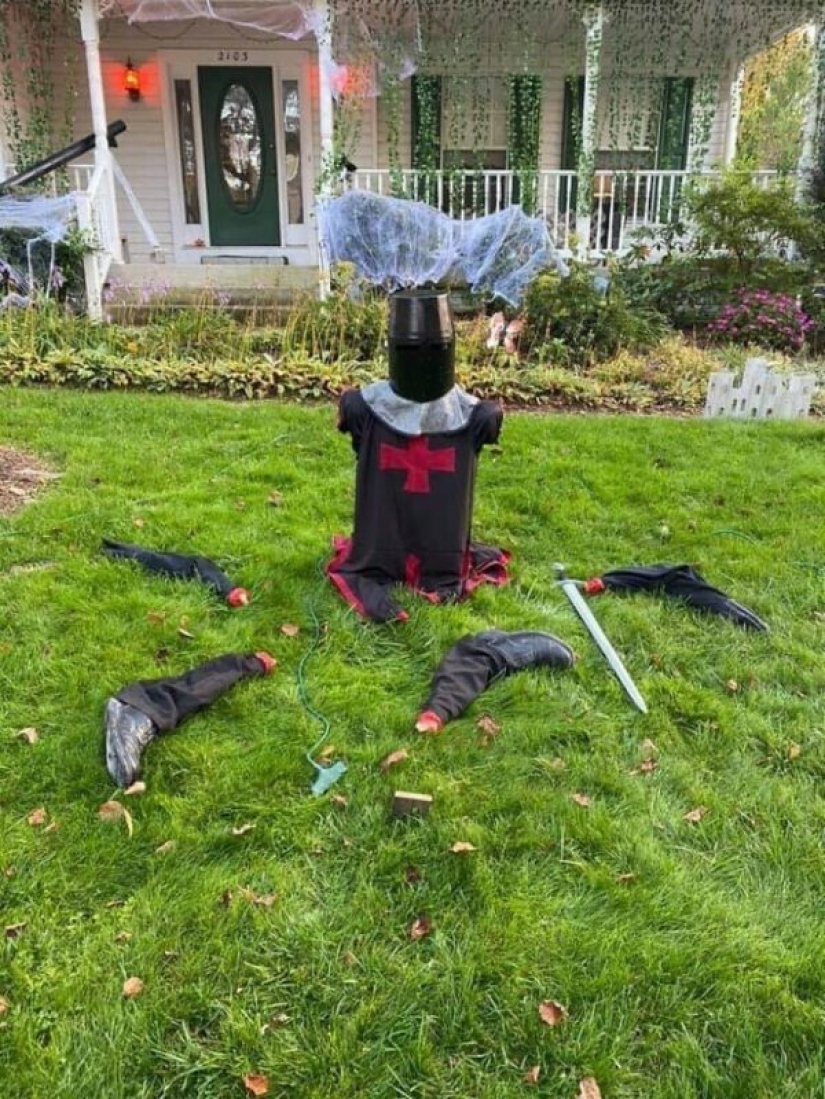 Memno, large-scale, nightmarish: 30 examples of ingenious decor from Halloween fans Memno, large-scale, nightmarish: 30 examples of ingenious decor from Halloween fans