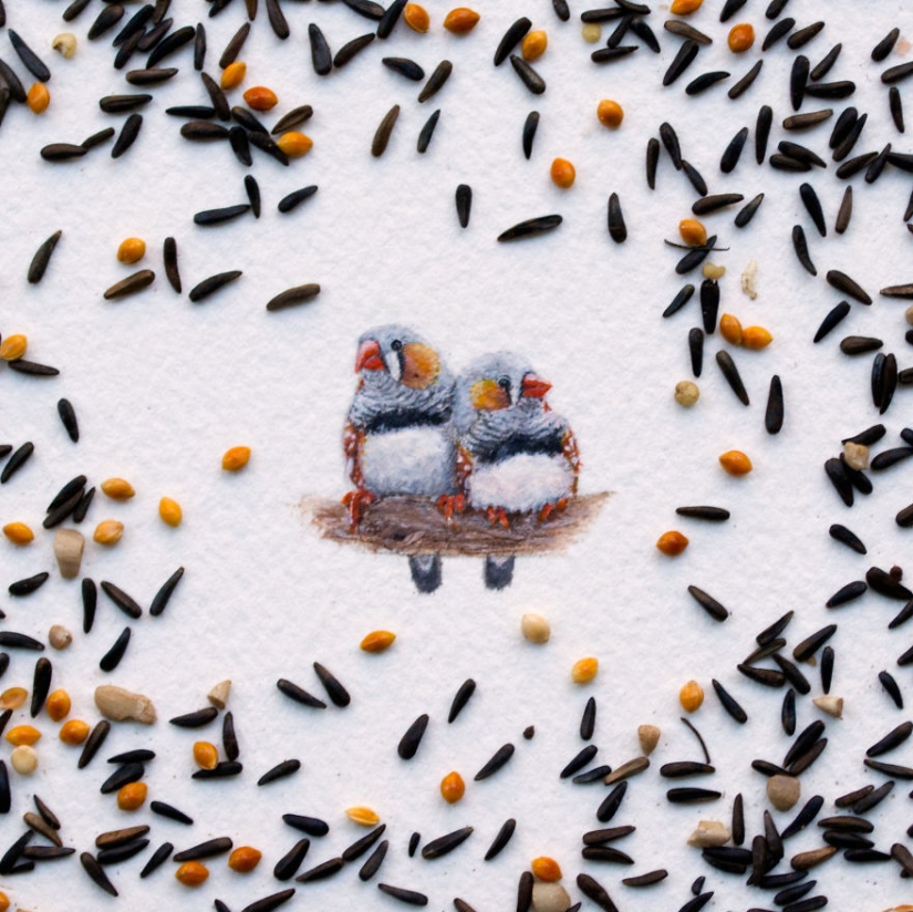 Miniature watercolors