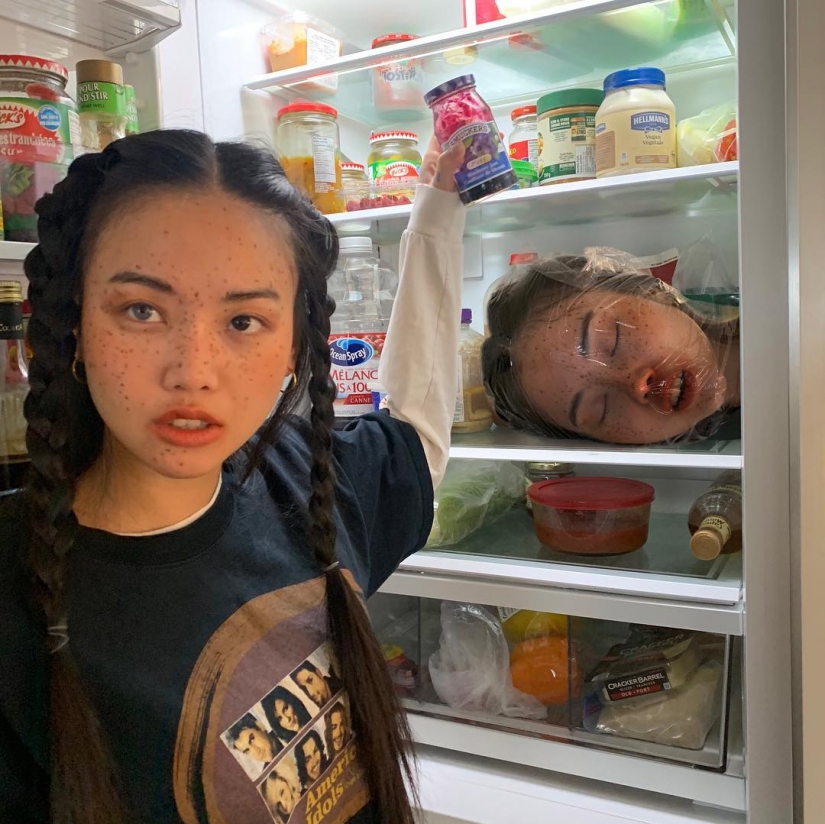 MLMA - linda chica asiática que trenzará su cerebro