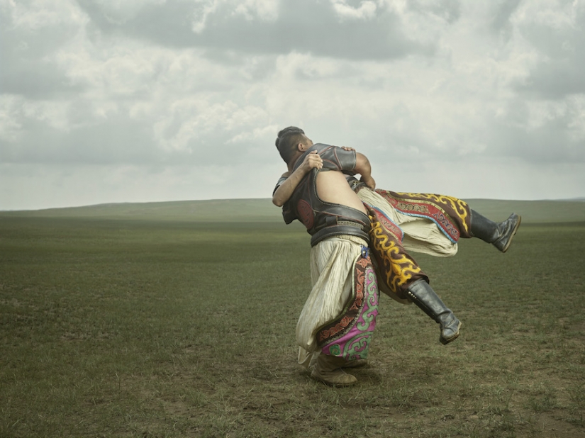 "Mongolian wrestling is like going to war"