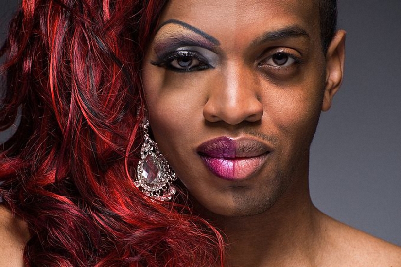 Mostrar la cara de burla a la diva con maquillaje y sin el proyecto Leland Bobba