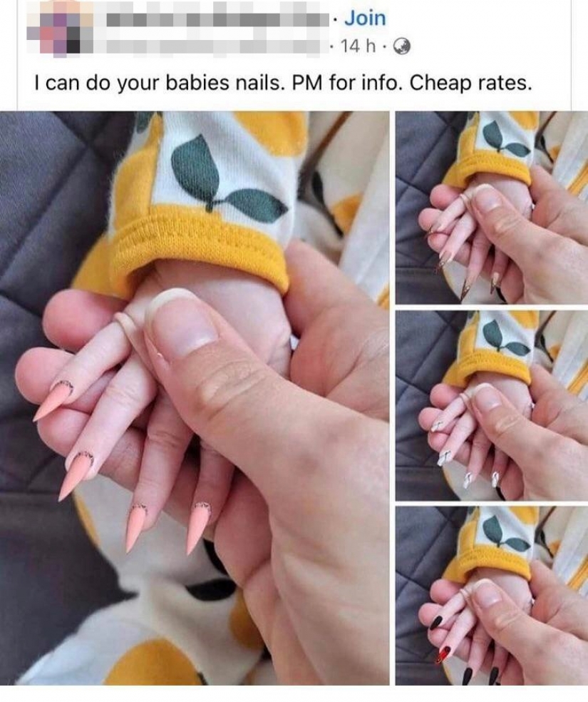 Mother accused in the brutal treatment of the child for extended nails young daughter