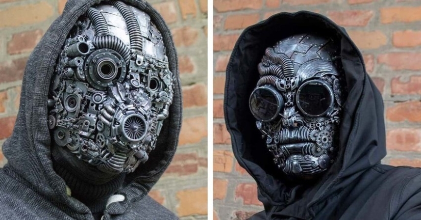 Máscaras de estilo steampunk de Dmitry Bragin de Jarkov Máscaras de estilo steampunk de Dmitry Bragin de Jarkov