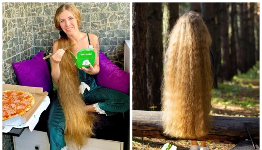 My braid is my beauty: a Russian woman with incredibly long hair has become a star of social networks