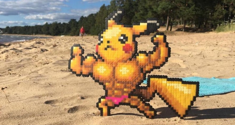 My dear, you have Putin Mick-sue top class: the Swedish artist produces pixel heroes in the real world