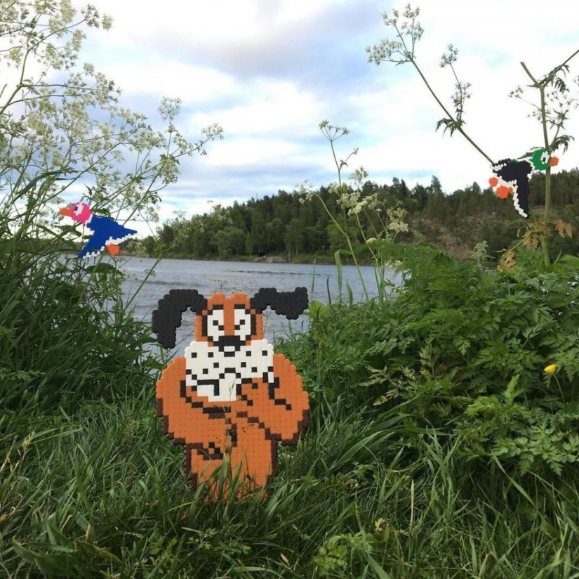 My dear, you have Putin Mick-sue top class: the Swedish artist produces pixel heroes in the real world