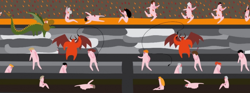 Nine circles of Hell in detail: Italian designers have created an interactive map of hell based on the work of Dante Nine circles of Hell in detail: Italian designers have created an interactive map of hell based on the work of Dante