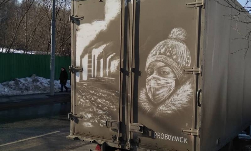 Nuestro Banksy ruso: cómo Nikita Golubev extrae arte del barro
