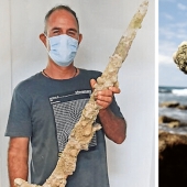 Off the coast of Israel, a diver discovered a 900-year-old crusader sword