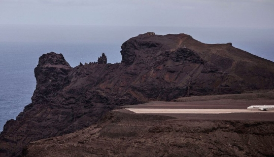 On the island where Napoleon died, the most useless airport in the world is idle