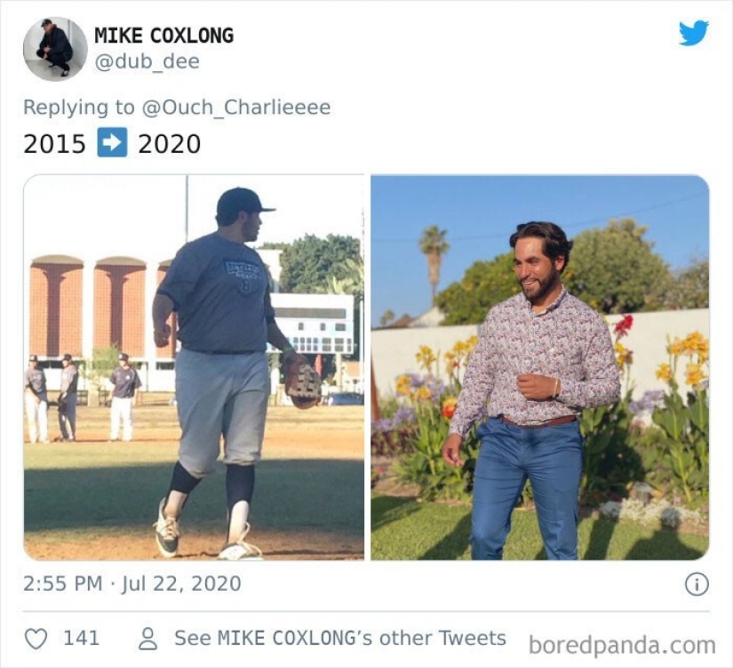 On Twitter, we decided to see how a person changes in five years On Twitter, we decided to see how a person changes in five years