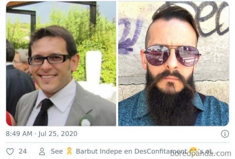 On Twitter, we decided to see how a person changes in five years On Twitter, we decided to see how a person changes in five years