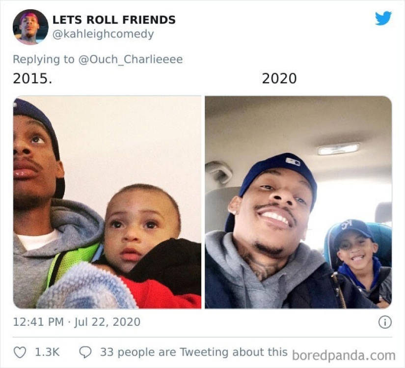 On Twitter, we decided to see how a person changes in five years On Twitter, we decided to see how a person changes in five years