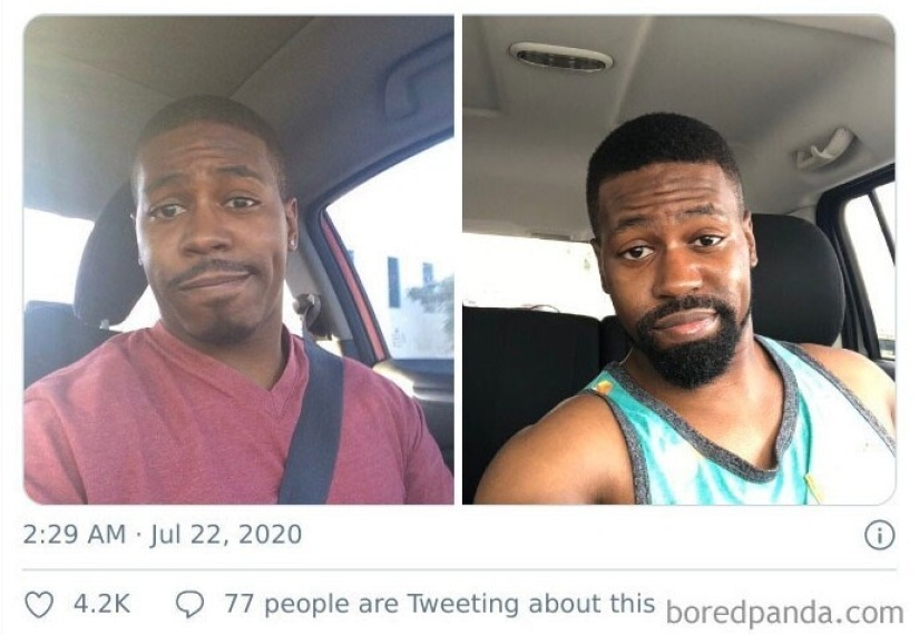 On Twitter, we decided to see how a person changes in five years On Twitter, we decided to see how a person changes in five years