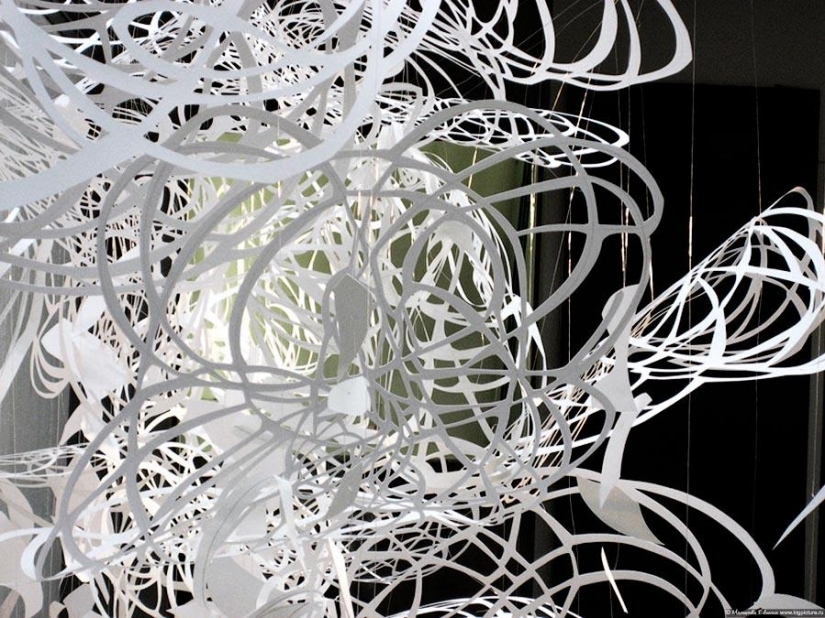 Openwork paper sculptures by Christina Kim