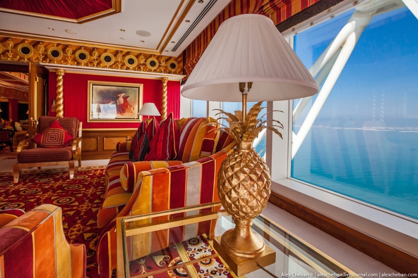 Oro para jeques y oligarcas: la habitación más cara del hotel de siete estrellas Burj Al Arab