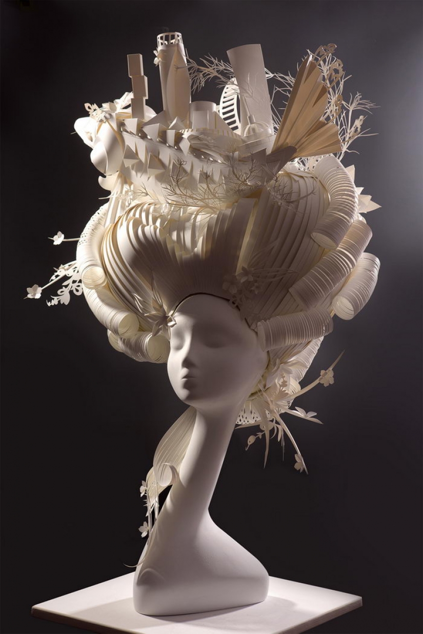 Paper art: wigs and attire of masters from St. Petersburg Asi and Dmitry Kozinykh Paper art: wigs and attire of masters from St. Petersburg Asi and Dmitry Kozinykh