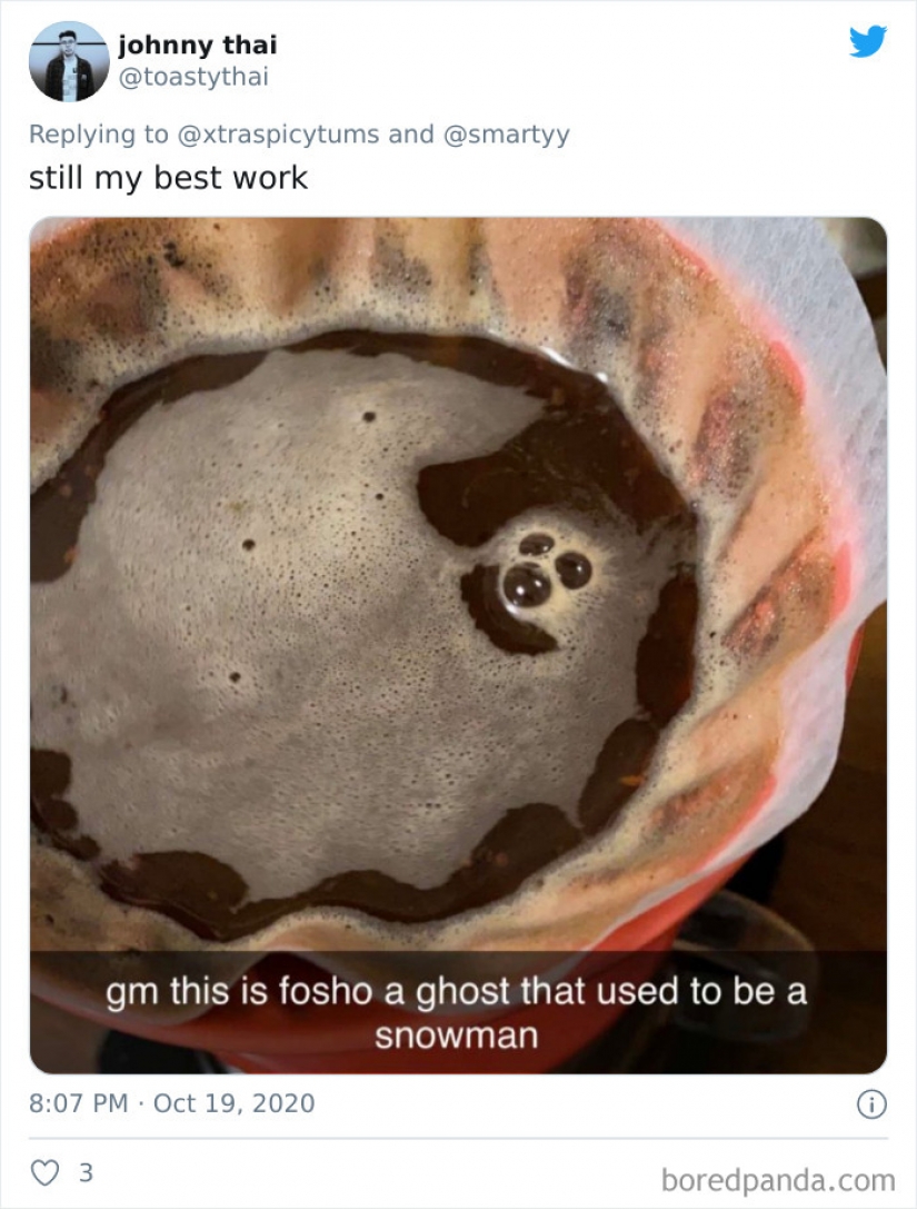 People share random coffee art