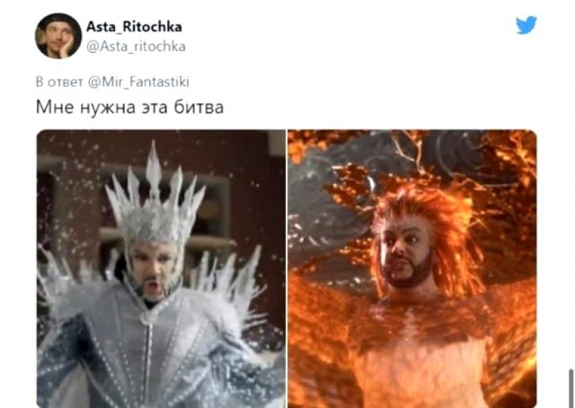 Philip Kirkorov en la imagen de un Pájaro de fuego Ardiente se convierte en un meme