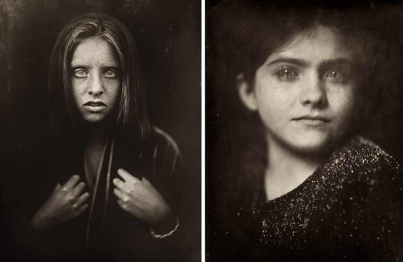 Photographer takes grim portraits with 170-year-old method of shooting