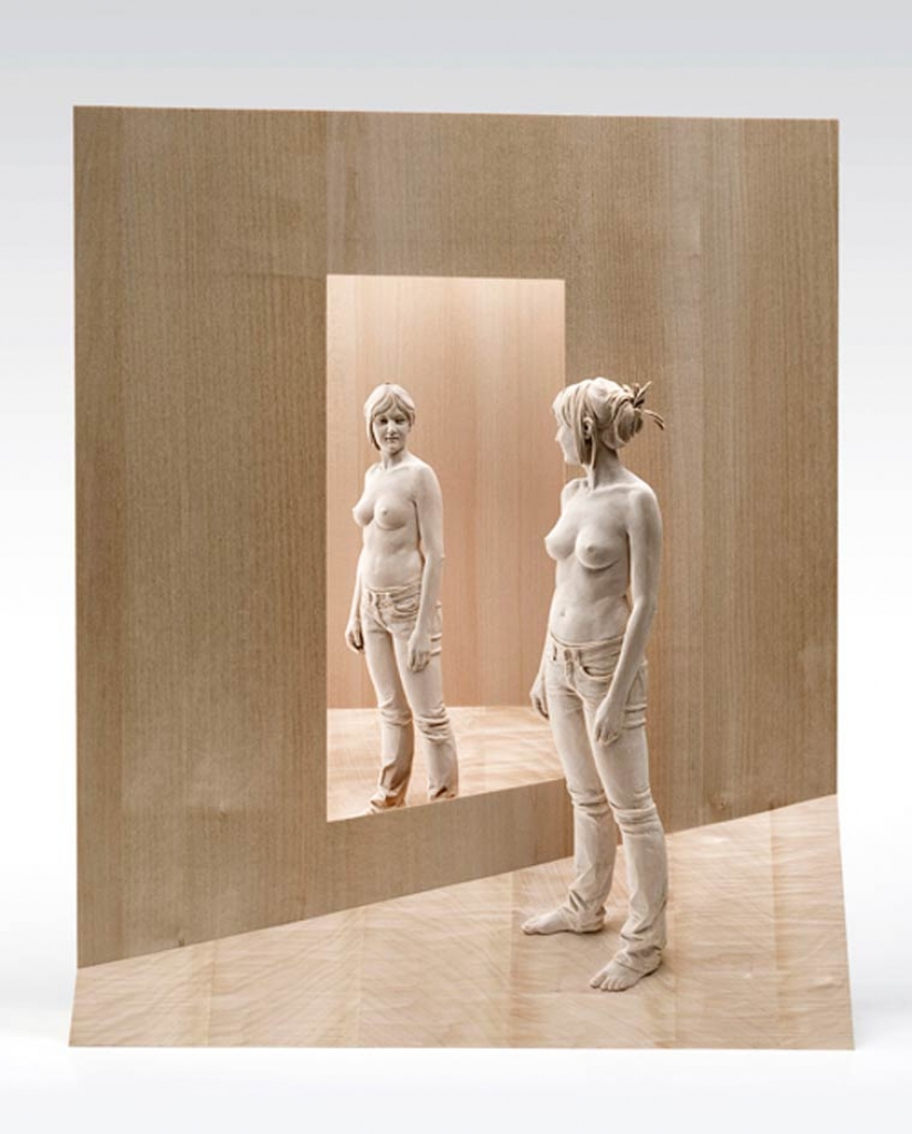 Pinocho nunca soñó con: esculturas de madera increíblemente realistas de personas Pinocho nunca soñó con: esculturas de madera increíblemente realistas de personas