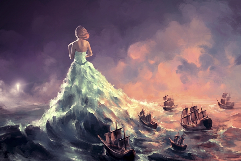 Pinturas surrealistas de un artista francés