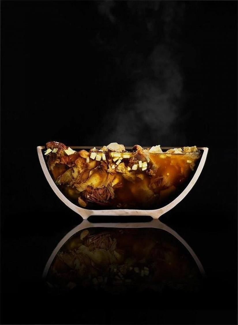 Por la mitad: las cosas habituales, cortadas en trozos