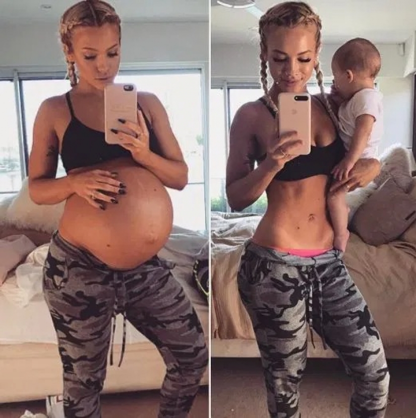 ¿Por qué fue la mujer australiana criticado a los nueves, que mostró los defectos de la figura después del parto