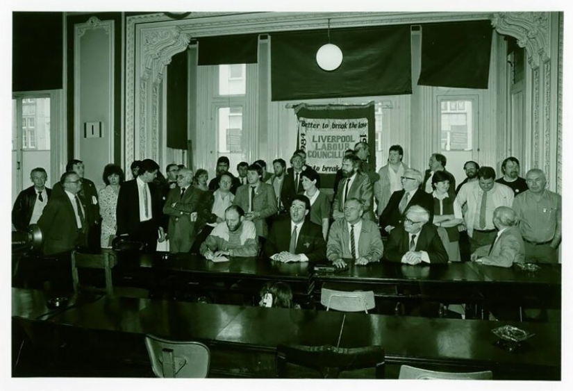 Preocupado Liverpool en la década de 1980-erótico