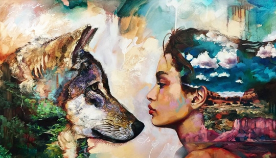 Profesional joven artista Dimitra de Milán y de las imágenes extraordinarias Profesional joven artista Dimitra de Milán y de las imágenes extraordinarias