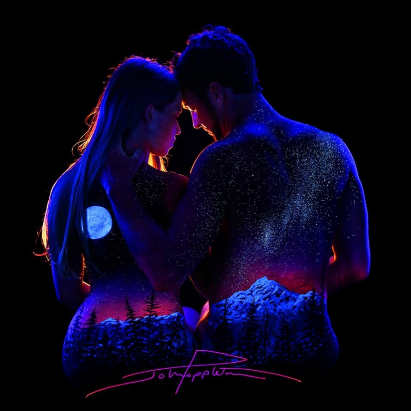 Psicodélico retratos de Juan Poppleton Psicodélico retratos de Juan Poppleton