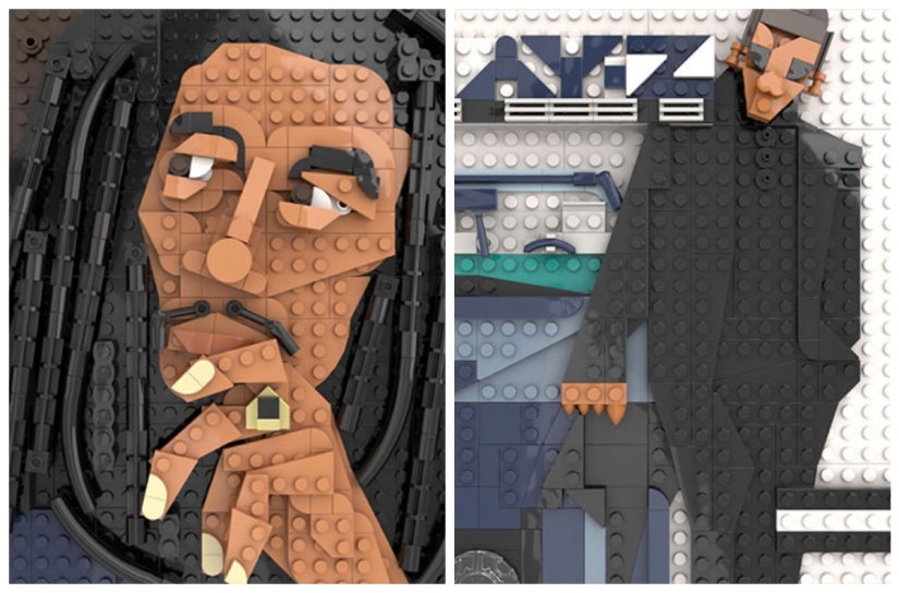 ¿Puedes averiguarlo todo? Diseñador colecciona portadas de álbumes de música de LEGO