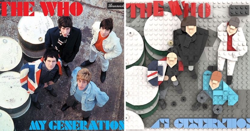 ¿Puedes averiguarlo todo? Diseñador colecciona portadas de álbumes de música de LEGO
